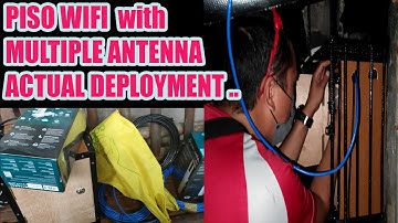 PISO WIFI Multiple Antenna Actual Installation or Many more Access Point Set up USB TO LAN
