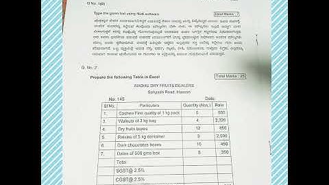 Computer office automation course : theory quistion paper 2020