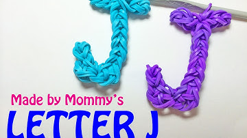 Rainbow Loom Letter J Charm Using Just the Hook