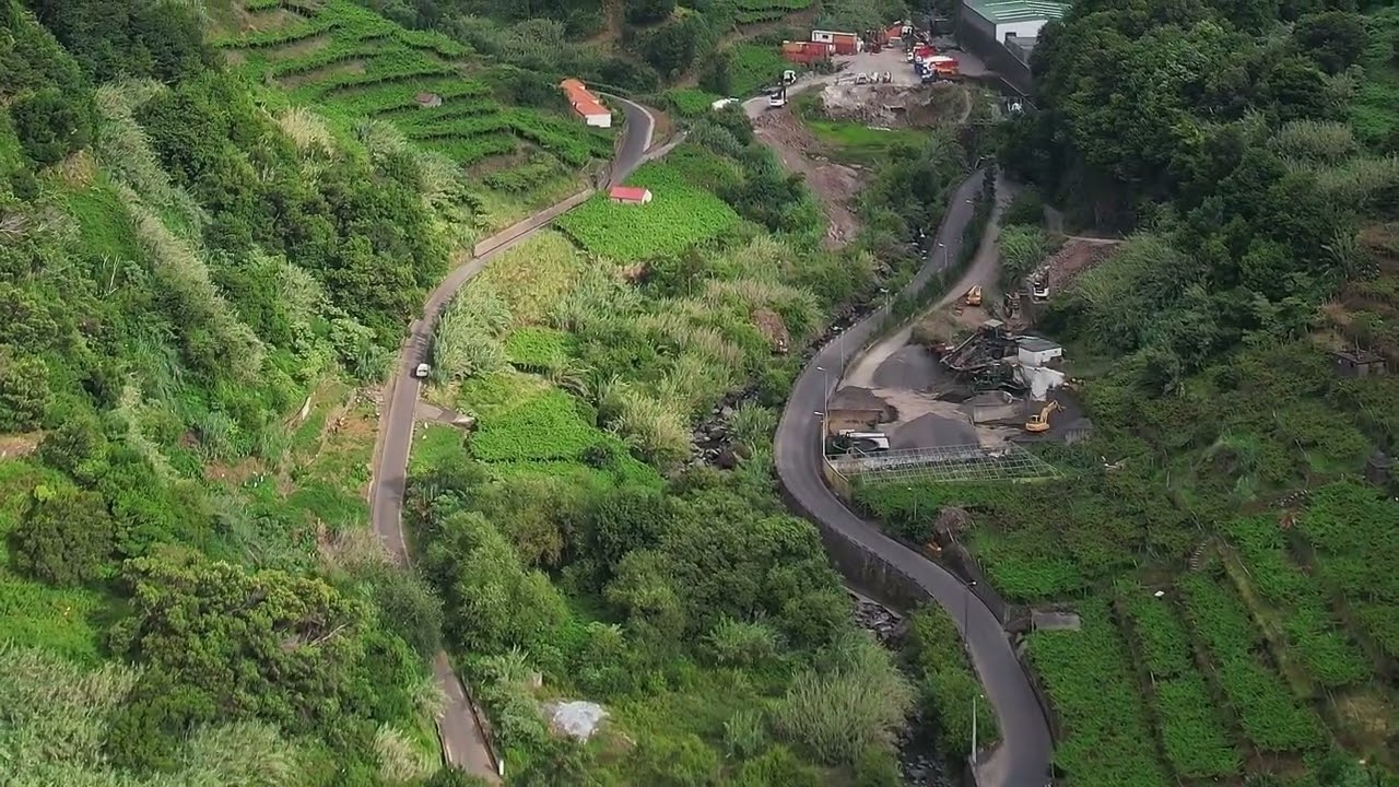 Pemandangan Alam Jalan Indonesia Pengambilan Melalui Drone (Bagian 1)