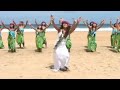 Hawaiian Hula Girls Dance on Tropical Beach.  Learn how to Hula Dance