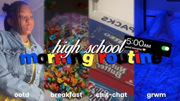 DEAR 5AM HIGHSCHOOL MORNING ROUTINE | grwm, chit-chat, ootd, etc.