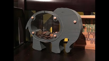 Makers Care 2016 - Elephant coin bank - fun scroll saw project