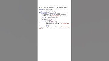 How to Check if a Year is a Leap Year in Java | Java Programming Tutorial #coding #java #programming