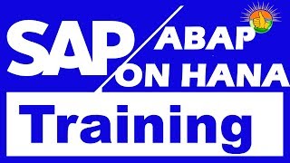 SAP ABAP On HANA Training Videos 1 - SAP ABAP On HANA Tutorial for beginners SAP ABAP On HANA Training Videos 1 - SAP ABAP On HANA Tutorial for beginners