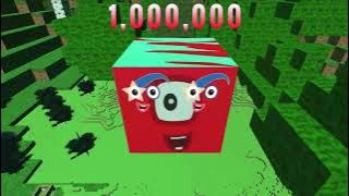 NumberBlocks from ONE to 50 - 1,000 - 50,000 - 1,000,000 in MINECRAFT