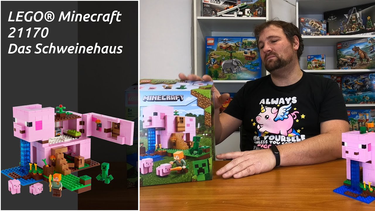 LEGO® Minecraft® 21170 - Das Schweinehaus im Review | BrickBär - YouTube