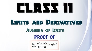 Algebra Of Limit: Proof of lim (X^n - a^n)/(x-a ) as x tends to a is na^(n-1)
