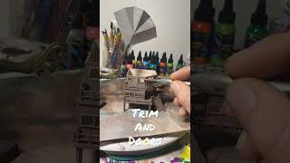 Airbrushing the Roof  3D Printed N Scale Model Kit for Model Railroads Dioramas Model Train Layout