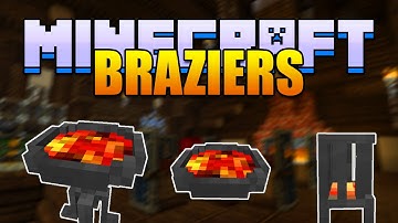Minecraft BRAZIER Mod! New Lighting Blocks! (Minecraft v1.8 Mod Spotlight)