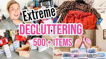 DECLUTTERING 500+ ITEMS!! || 30 DAY MINIMALISM CHALLENGE