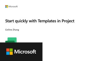 Start quickly with Templates in Project