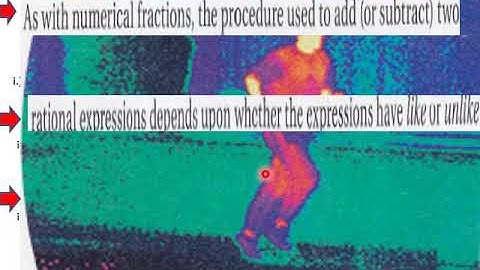 5 5 L V Add and Subtract Rational Expressions Pt 1