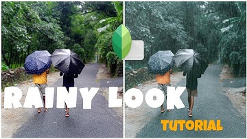 Snapseed Rain Effect Photo Editing Tutorial|Snapeed Photo Editing| ld| Snapseed