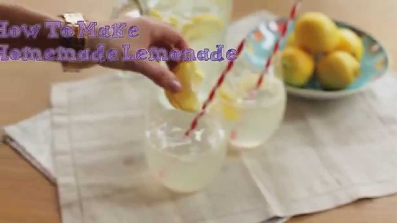 How To Make Homemade Lemonade Youtube