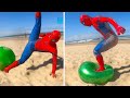 Wins vs fails compilation spiderman fun