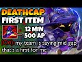 Deathcap first item turns veigar into a walking oneshot machine 500 ap at 12 minutes