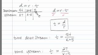 Details Solving a Motion Problem Using a System of Equations - Example 2 Update