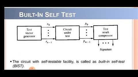 Built-in self test, BIST, VLSI DESIGN, TESTING