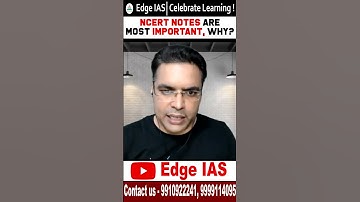 🔴Why Making Notes of NCERT is Important ? 🔴 | Edge IAS