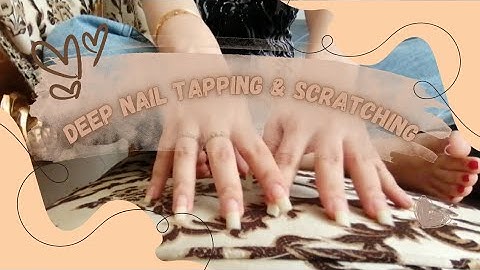 ASMR Nail Tapping & Scratching on Different Surfaces ✨ Carpet, Sofa & Floor Relaxation 💅🏻