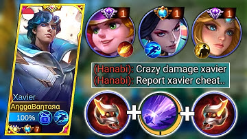 TROUBLE WITH META HERO HANABI MARKSMAN?? | XAVIER USER MUST TRY THIS BROKEN BUILD XAVIER 2023 | MLBB