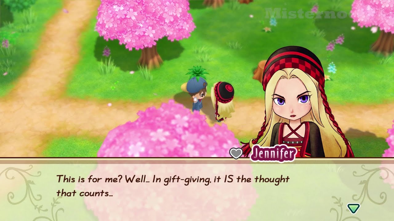 story-of-seasons-give-weeds-to-everyone-reaction-popuri-likes-it