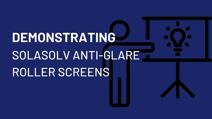 SOLASOLV anti-glare heat rejecting roller screen demo