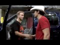 Brad Paisley gives a truck to the 1,000,000th Ticket Holder to the American Saturday Night Tour