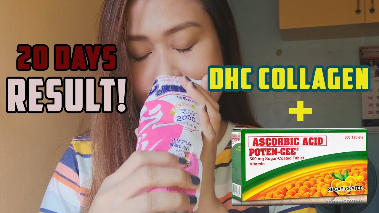 DHC Collagen + Poten Cee Review VISIBLE RESULTS IN 20 DAYS! YouTube