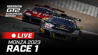 LIVE | Race 1 | Monza | Fanatec GT2 European Series 2023 (English)