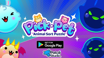 "Pick a Pet Animal Sort Puzzle" - Android Puzzle Game