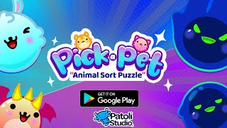 "Pick a Pet Animal Sort Puzzle" - Android Puzzle Game screenshot 5