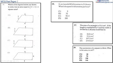 35,36,37&39 | Measurement | Multiple Choice 1 | CXC CSEC Mathematics