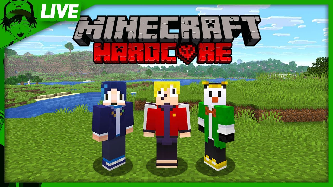 【マイクラ】えんちょう。えびすとハードコア全実績解除チャレンジ！【ぺんと視点】