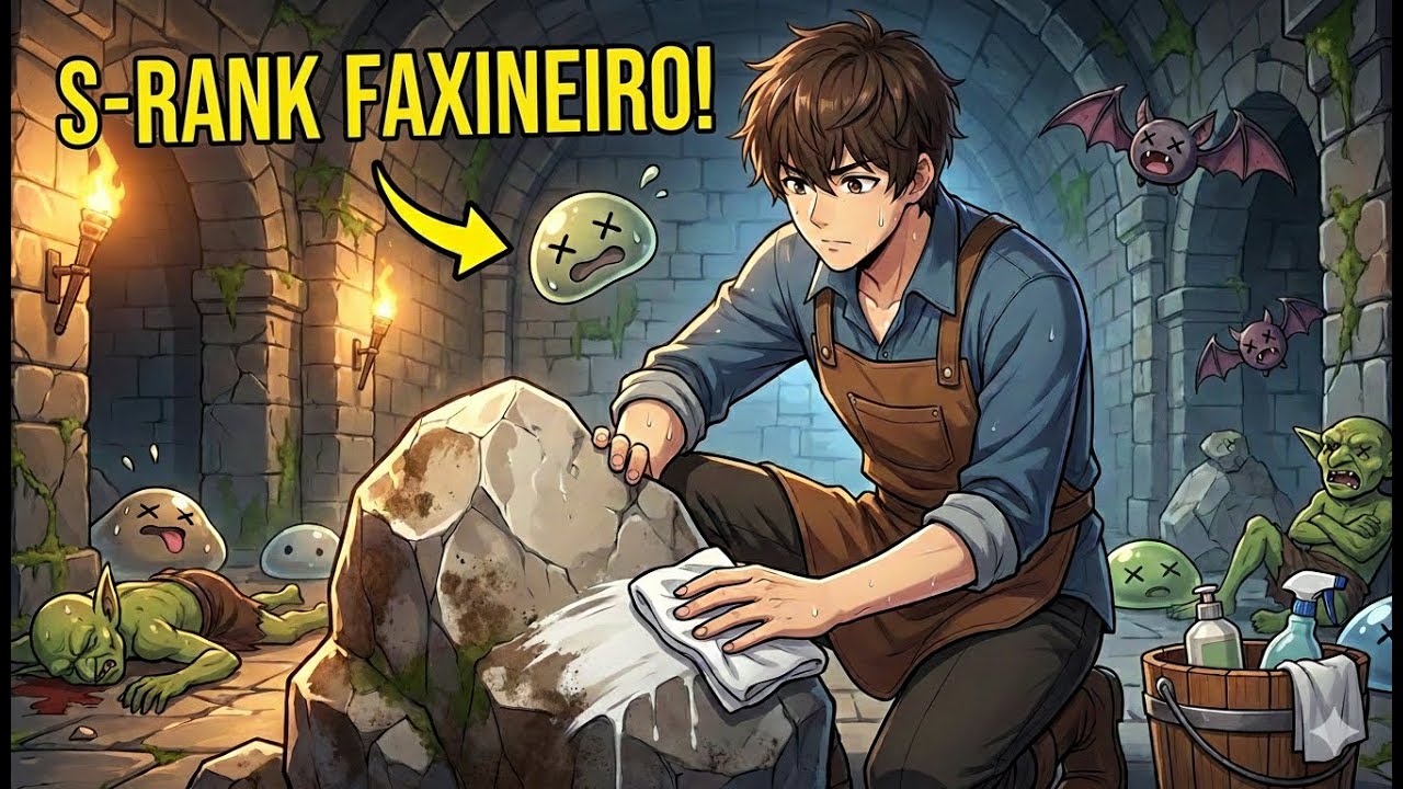 O Faxineiro de Masmorras Desprezado Que Faz Guildas Pagarem Bilhões Quando Sua Limpeza Mata Demônios