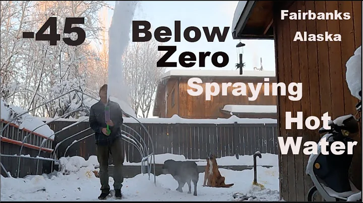 -45 below and spraying water in the air