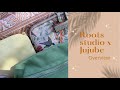 Roots Studio X Jujube Overview Dotted Diamond Embroidered Jade Sunbeam Wild Life 