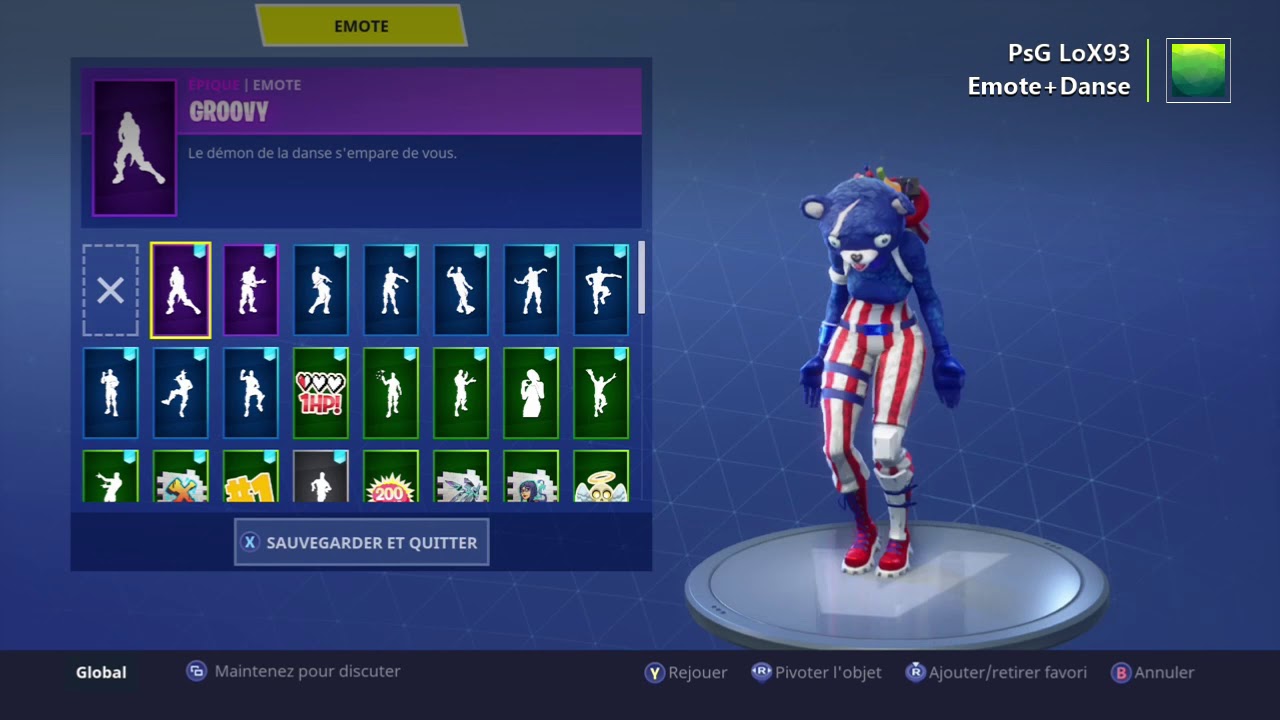 Mes Danse Et Emotes Présenté par Chef D'équipe Festive -Fortnite - YouTube