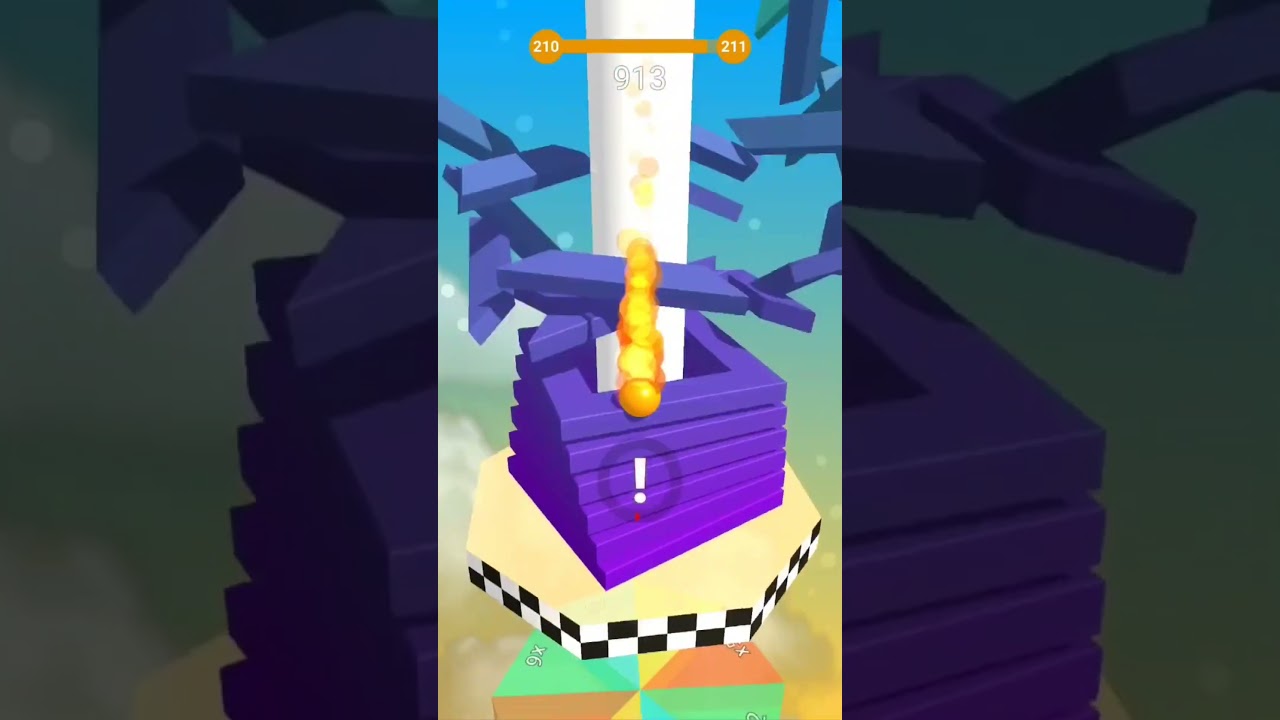 Stack Ball Level 210 Gameplay – Fast & Satisfying Ball Crushing Action!