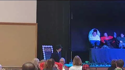 tiny men Christmas skit