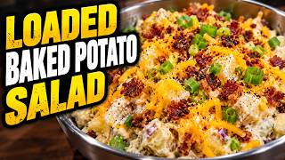 Loaded Baked Potato Salad | Bacon, Cheddar & Everything Good