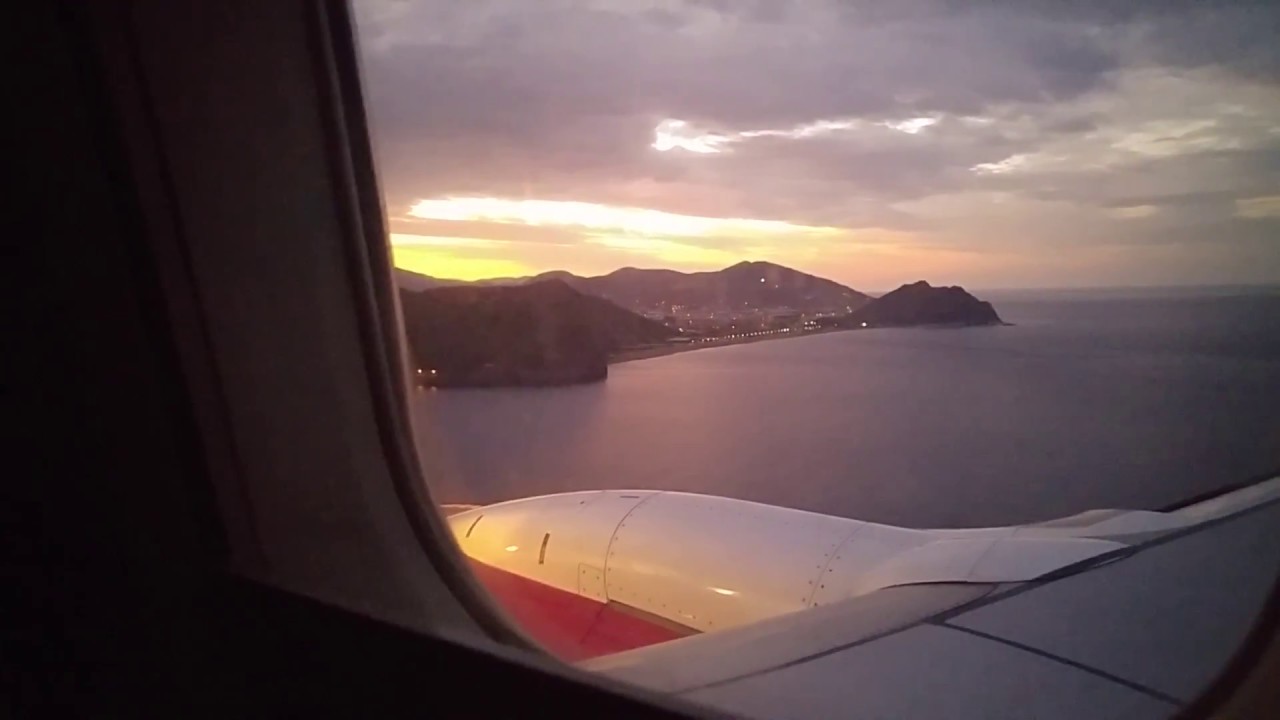 Посадка в аэропорт Газипаша-Аланья Турция.Gazipaşa - Alanya Havalimanı ...