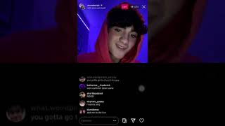 nickdavisfr instagram live with theemeganlouisee \& anne.commz8 pt 4