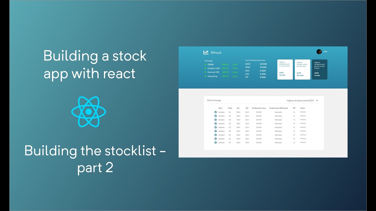 Full application. How to build React. Select Box.