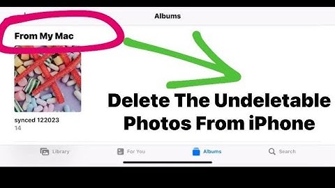 Get rid of “ FROM MY MAC PHOTOS “ on your iPhone