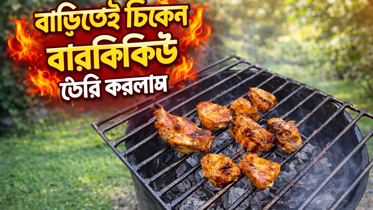 বাড়িতেই বারবিকিউ তৈরি করলাম কিভাবে দেখুন | বারবিকিউ রেসিপি | পরিক্ষামুলক বারবিকিউ রান্না | BBQ 