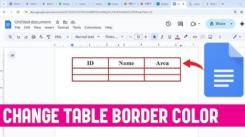 Hoe u de kleur van een tabellijn in Google Docs kunt wijzigen