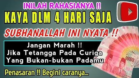 NYATA !! Mendadak Kaya Dalam 4 Hari, Keutamaan Ayat Kursi Menarik Rezeki Dari Segala Penjuru