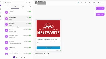 WABA AI CRM | WhatsApp API : selected chat is pined